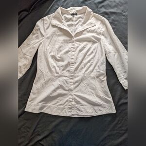 EUC White Women’s button down Bogari Italy M